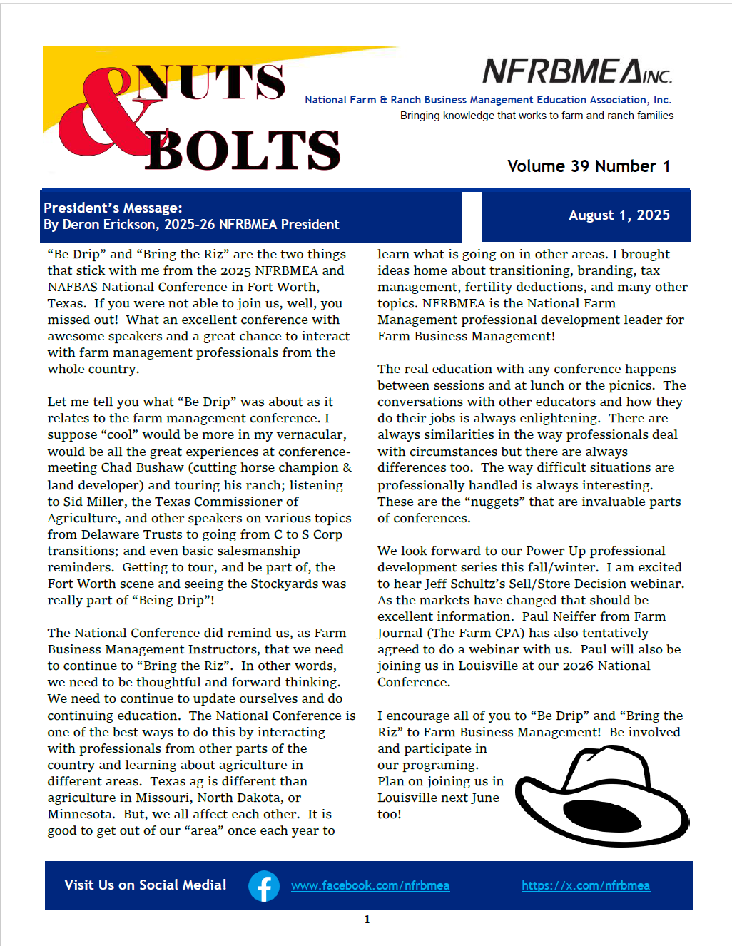 image of August newsletter